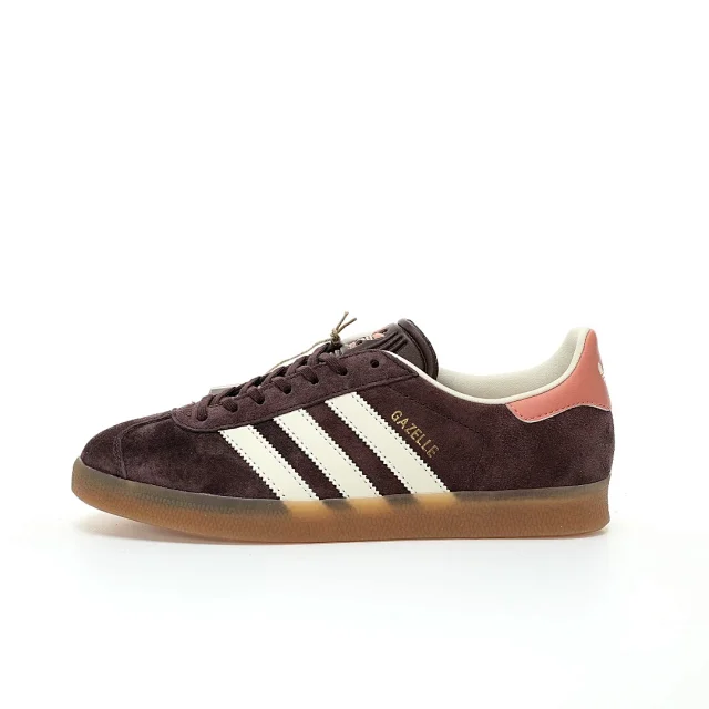 【纯原】adidas originals GAZEELLE 绒面革-百搭德训风-低帮-休闲运动板鞋-粉棕