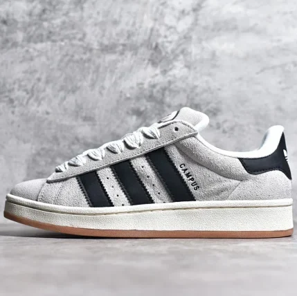 【纯原】adidas originals CAMPUS 00S SHOES 经典运动滑板鞋-面包鞋-灰白黑