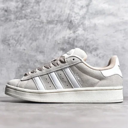 【纯原】adidas originals CAMPUS 00S SHOES 经典运动滑板鞋-面包鞋-灰白
