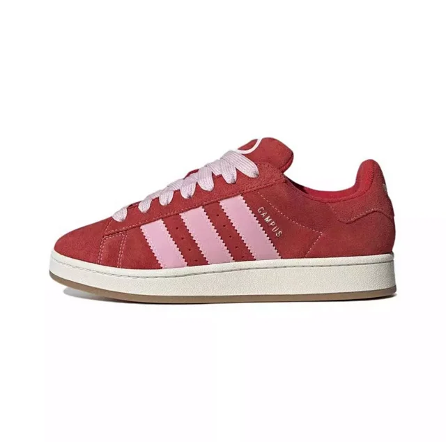【纯原】adidas originals CAMPUS 00S SHOES 经典运动滑板鞋-面包鞋-红粉色